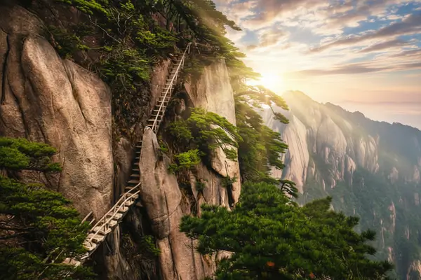 Знаменитые горы Хуаншань («Желтые горы»)