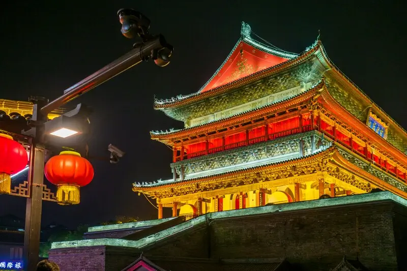 Вечерние впечатления в Сиане, Китай