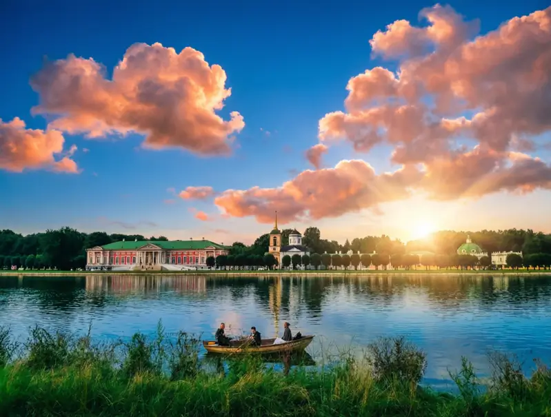 Усадьба Кусково, бывшая летняя резиденция графов Шереметевых в Москве